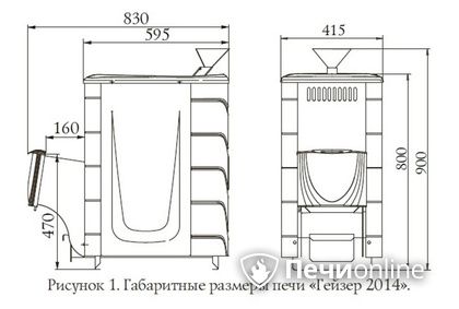 Дровяная печь-каменка TMF Гейзер 2014 Inox ДН КТК ЗК антрацит в Самаре