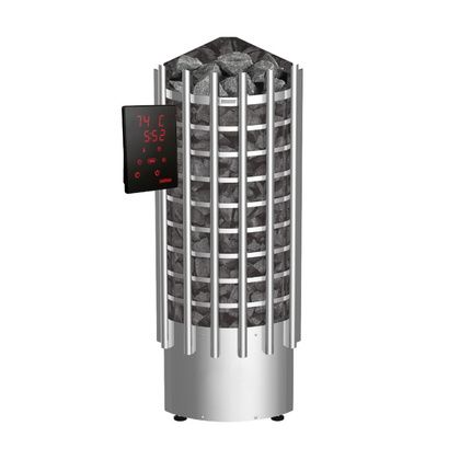 Электрокаменка для сауны Harvia Glow Corner TRC90XE c цифровой панелью управления в Самаре