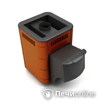 Дровяная банная печь TMF Оса Carbon терракота дверь антрацит в Самаре