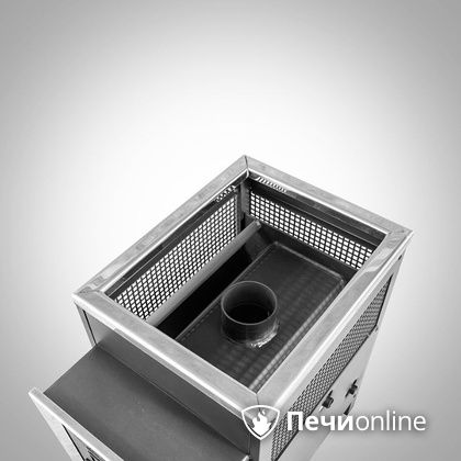 Дровяная банная печь Радуга ПБ-21 (встроенный теплообменник) 6 мм прочистная дверца в Самаре