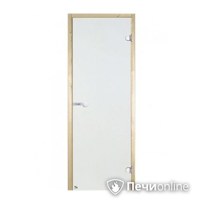 Дверь для бани Harvia Стеклянная дверь для сауны 7/19 коробка сосна сатин D71905М в Самаре